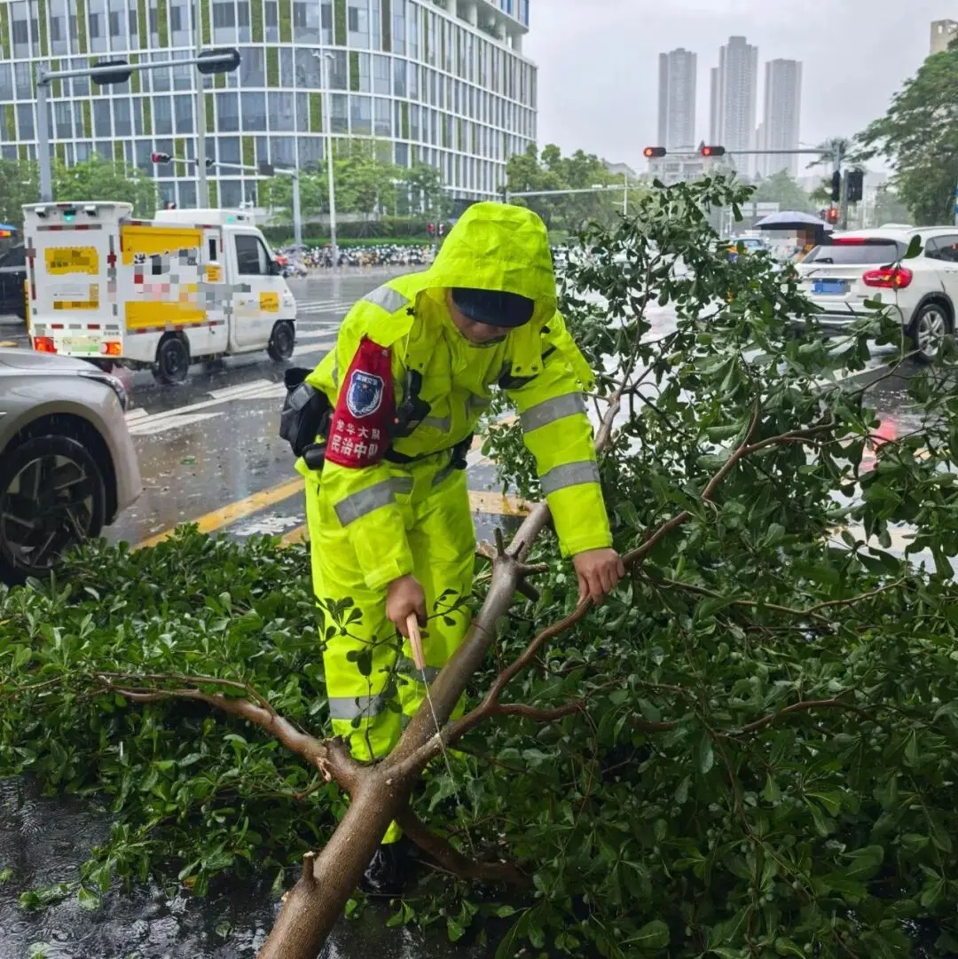 深圳交警加大巡逻力度，“小黄人”穿梭于大街小巷，守护市民平安出行。（图取材自深圳新闻网）